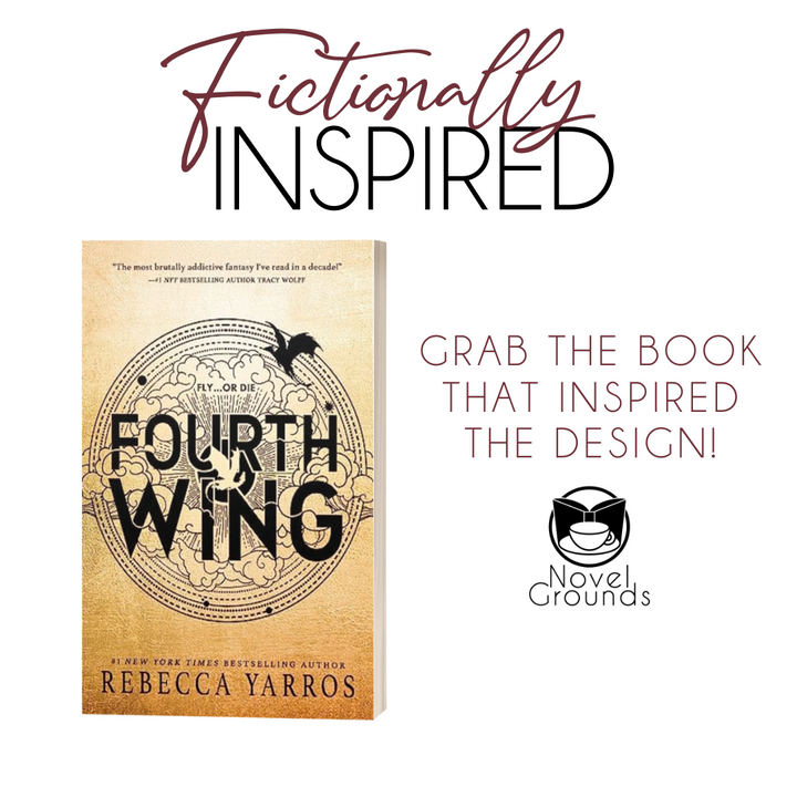 Fourth Wing Romance Bookmark +Sticker- Novel Couture® Retro Romance Pack