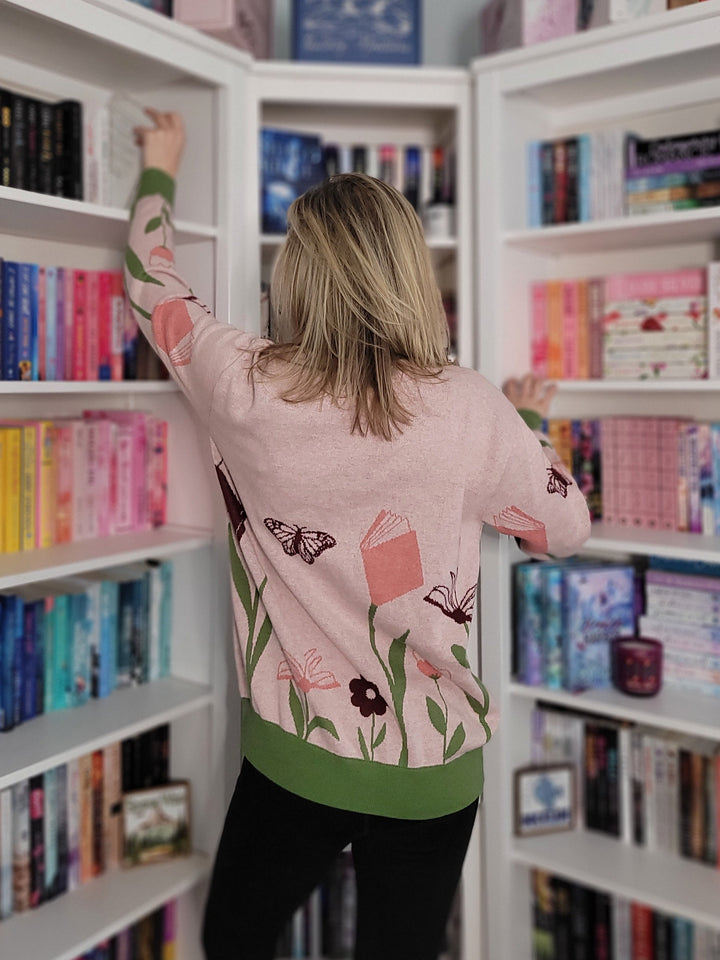 Books in Bloom Knit Cardigan