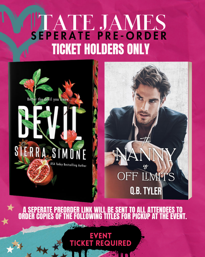 Author Signing: Tate James- 8/12