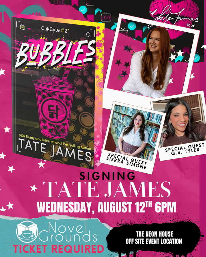 Author Signing: Tate James- 8/12