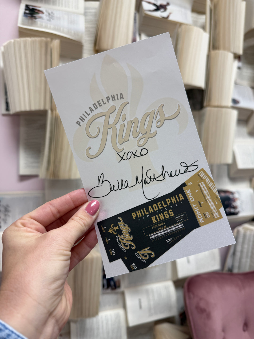 Philadelphia Kings Novel Notes® - Digitally Signed Overlay