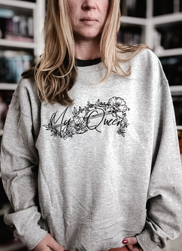 My Queen Embroidered Sweatshirt