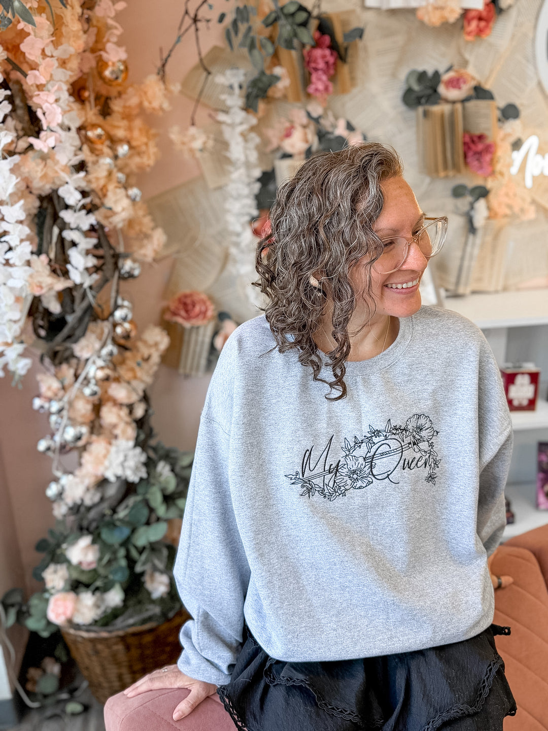 My Queen Embroidered Sweatshirt