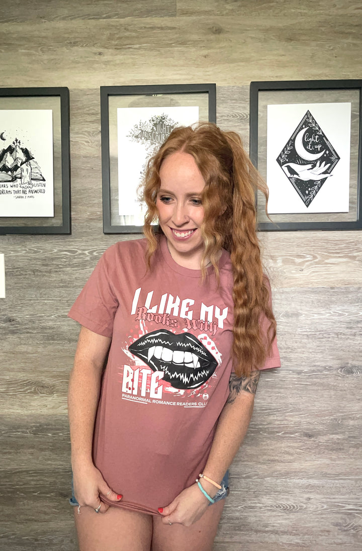 I Like My Books With Bite Unisex T-Shirt