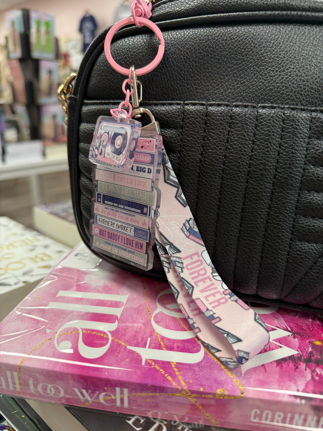 Small Town Romance Mixtape Lanyard + Keychain