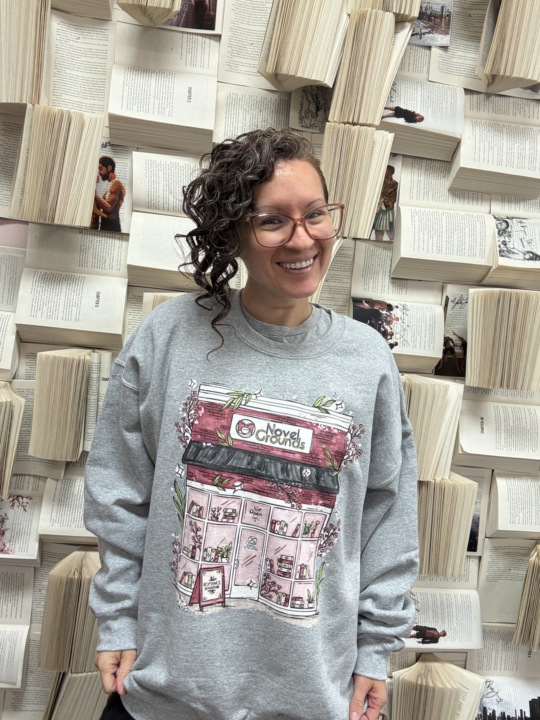 Novel Grounds Storefront Doodle Unisex Sweatshirt