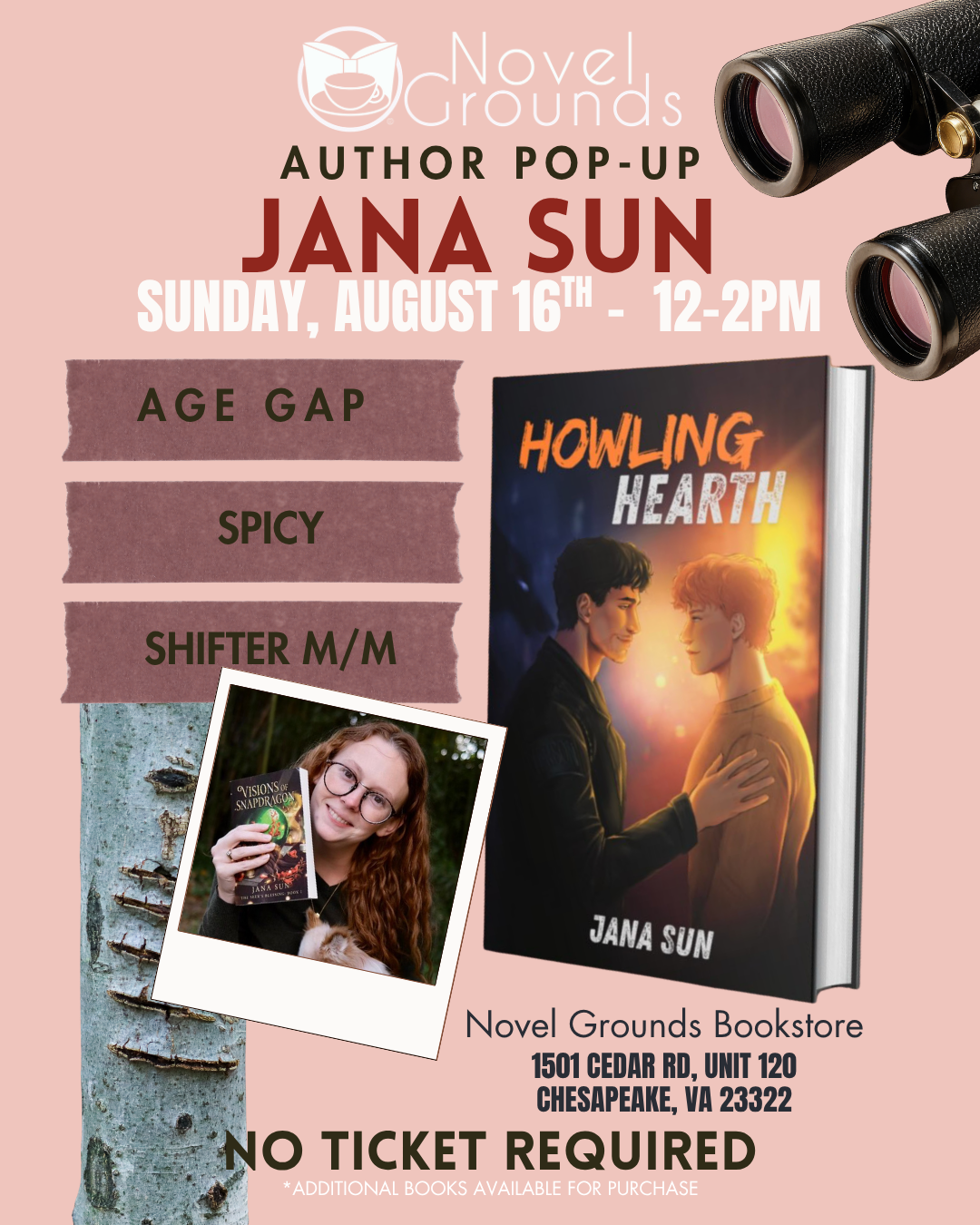Author Pop Up: Jana Sun 8/16