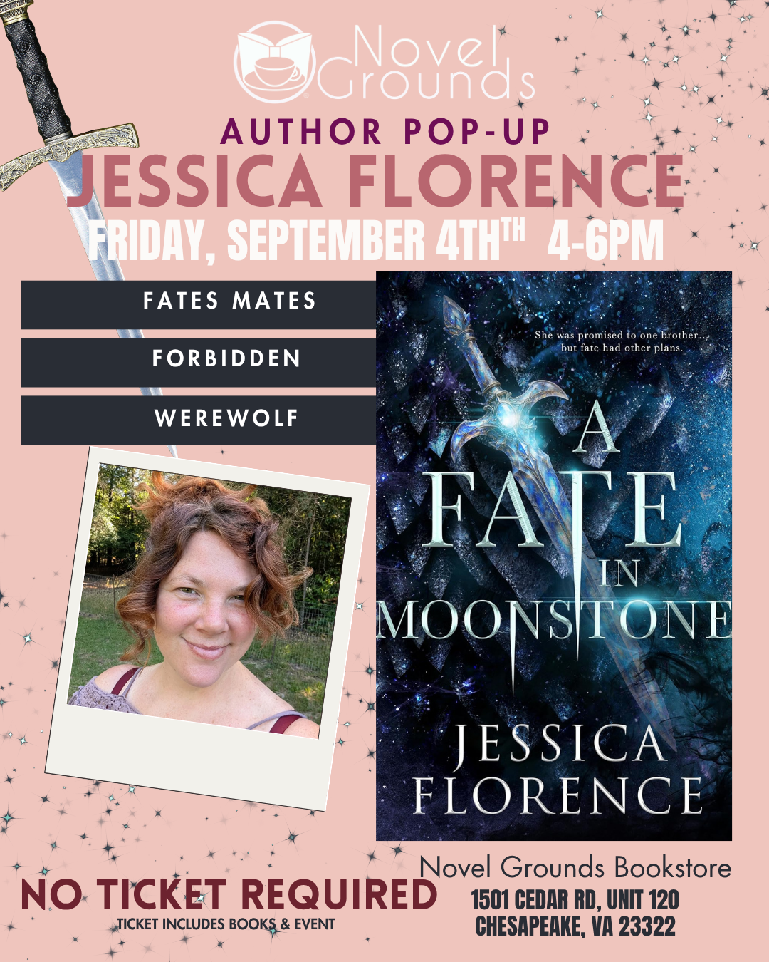 Author Pop-Up: Jessica Florence 9/4
