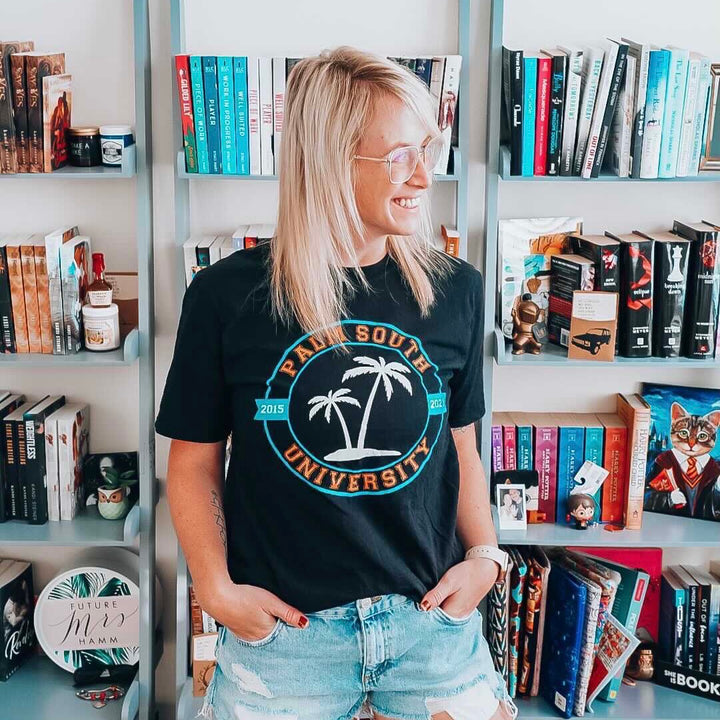 Kandi Steiner - Palm South University Unisex T-Shirt - Novel Grounds