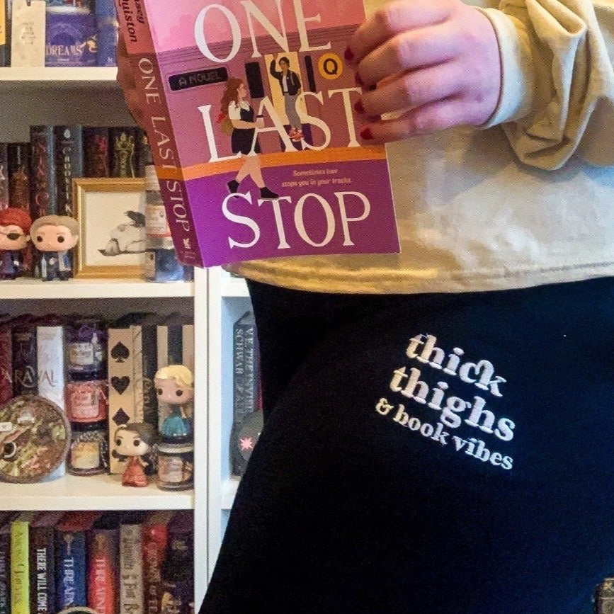 Thick Thighs and Book Vibes Unisex Joggers - Novel Grounds