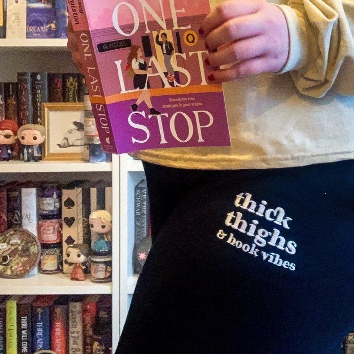 Thick Thighs and Book Vibes Unisex Joggers - Novel Grounds