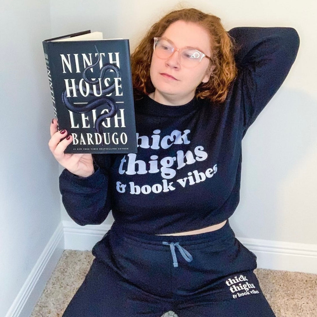 Thick Thighs and Book Vibes Unisex Joggers - Novel Grounds