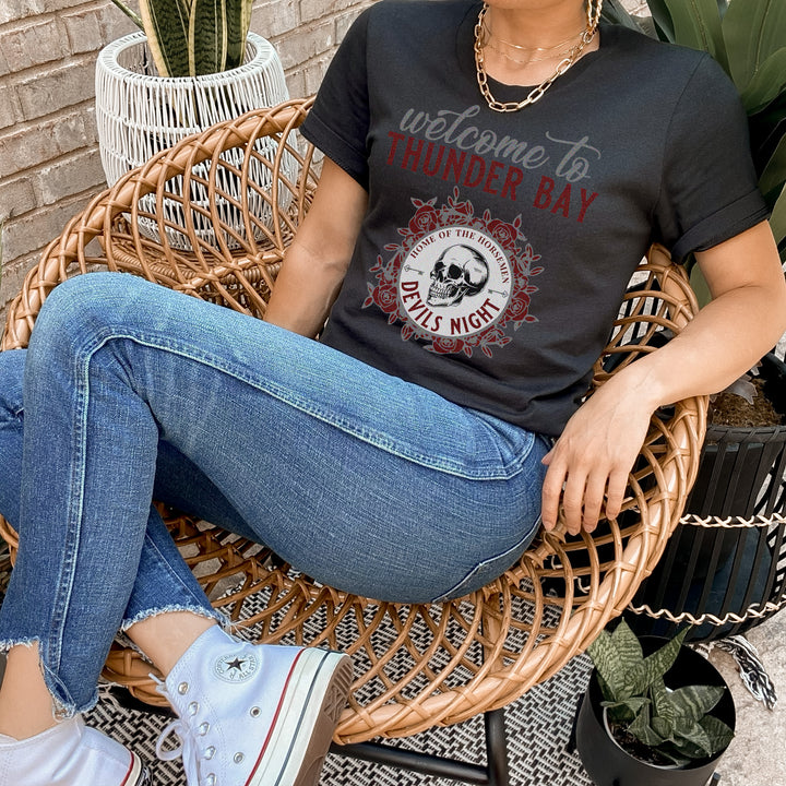 Penelope Douglas - Thunder Bay Devils NIght( Dark Edition)Unisex T-Shirt - Novel Grounds